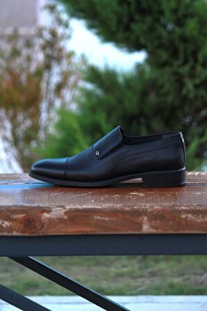 Erkek Mevsimlik Kundura Hakiki Deri  Kauççuk Taban Bağsız