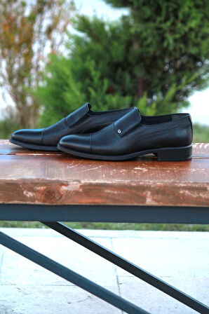 Erkek Mevsimlik Kundura Hakiki Deri  Kauççuk Taban Bağsız