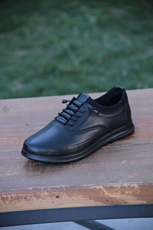 Erkek Hakiki Deri Kışlık Dış Deri Kauççuk Taban Sportif Ortobetik Sneaker