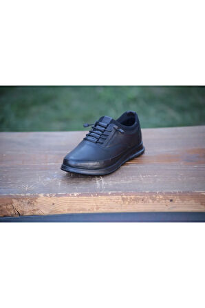 Erkek Hakiki Deri Kışlık Dış Deri Kauççuk Taban Sportif Ortobetik Sneaker