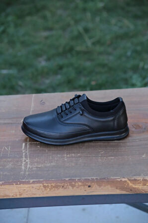 Erkek Hakiki Deri Kışlık Dış Deri Kauççuk Taban Sportif Ortobetik Sneaker