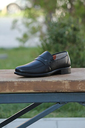 Erkek Mevsimlik Kundura Hakiki Deri  Kauççuk Taban  Bağsız