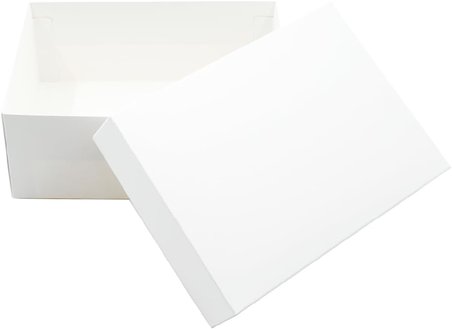 25x18x10 Beyaz Kapaklı Hediye Kutusu (5 Adet)