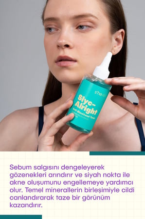 SLYC-ALRIGHT-Salisilik Asit Sivilce ve Siyah Nokta Karşıtı Arındırıcı &amp; Canlandırıcı Bha Tonik 200ml