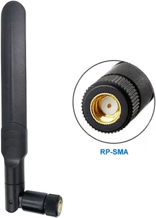 Alkatronik 8dBi RP-SMA Erkek Anten 2.4GHz 5.8GHz RF Gsm Wifi Sinyal Kuvvetlendirici Anten Modem Telsiz Kablosz