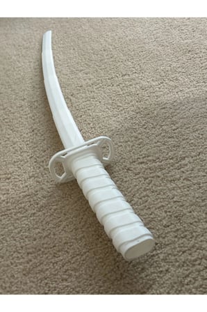 Katlanabilir Samurai 75cm  Beyaz - 3D Baskı Dekoratif Masaüstü Aksesuar