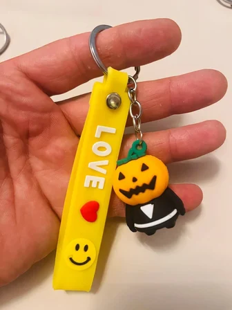 Cadılar Bayramı Halloween 3D Silikon Anahtarlık – Karışık Model Çanta & Araba Süsü