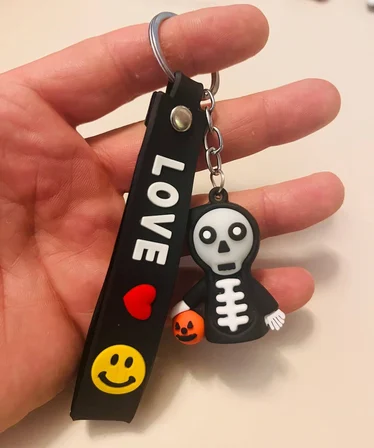 Cadılar Bayramı Halloween 3D Silikon Anahtarlık – Karışık Model Çanta & Araba Süsü