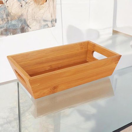 Bambu Ekmek Sepeti 23x13x7cm, Evonox Bambu Ekmeklik, Bambu Ekmek Sunumluk