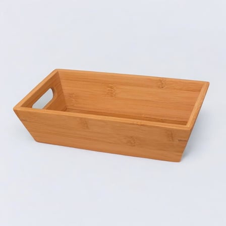 Bambu Ekmek Sepeti 23x13x7cm, Evonox Bambu Ekmeklik, Bambu Ekmek Sunumluk