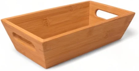 Bambu Ekmek Sepeti 23x13x7cm, Evonox Bambu Ekmeklik, Bambu Ekmek Sunumluk