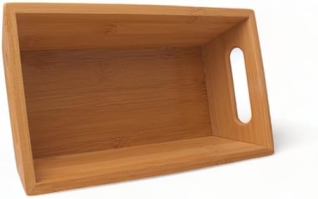 Bambu Ekmek Sepeti 23x13x7cm, Evonox Bambu Ekmeklik, Bambu Ekmek Sunumluk