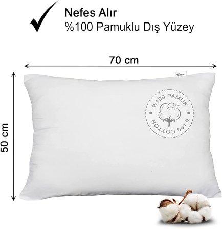 900 GR Antialerjik Boncuk Silikon Dolgulu Yastık | 2 Adet