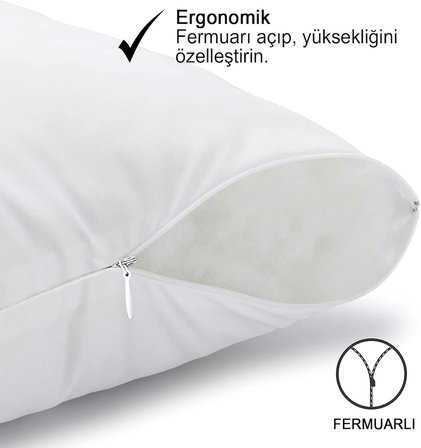 900 GR Antialerjik Boncuk Silikon Dolgulu Yastık | 2 Adet