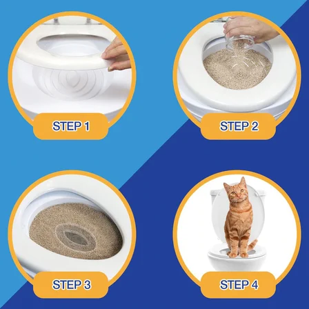Kedi Tuvalet Eğitim Seti Kedi Klozet Aparatı - AL3229