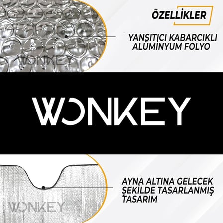 - Katlanabilir Metalize Ön Cam Oto Araba Güneşliği, Araç Isı Koruyucu Güneşlik 140x70cm