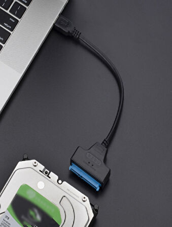 USB to Sata Usb 3.0 to Sata 22PIN 2,5 inç Adaptör HDD SSD Harici Sabit Disk Dönüştürücü Kablo