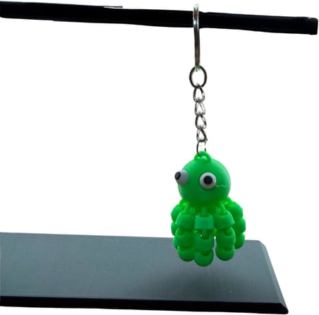 6'lı Ahtapot Anahtarlık 3D Eklemli Hareketli 6 renk