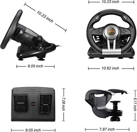 Pxn V3 Pro Titreşim Oyun Ps4 Için Direksiyon Denetleyici