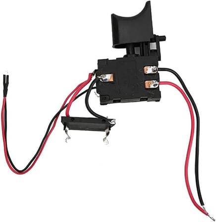 Darbeli – Düz Matkap Anahtarı, Matkap Sürücü Tetik Hız Anahtarı, Kablosuz Hız Kontrolü Kontrol Anahtar, 12 V, Küçük Işık,