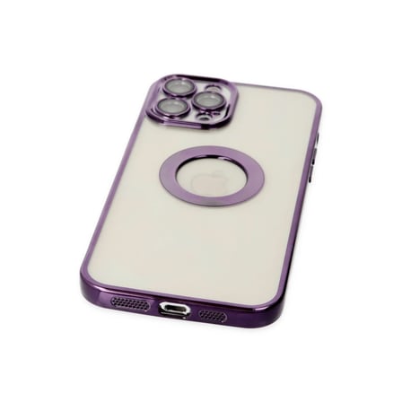 Apple iPhone 12 Pro Kılıf Slot Silikon - Mor