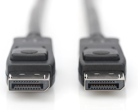 Displayport bağlantı kablosu - 2 m - Displayport 1.4 - UHD-II 8k/60Hz - 4k/120Hz - monitörler, grafik kartları için uygundur - siyah