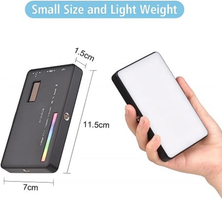 W140 Rgb Led Işık Paneli 2500K-9500K Fotoğraf Video Işık Şarj Edilebilir Pille Birlikte