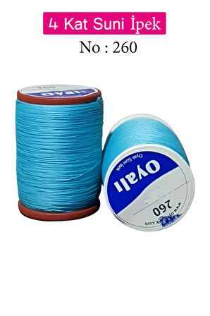 Oyalı 4 Kat Suni İpek İplik İğne Oyası Boncuk İpi Tığ Oyası No:260