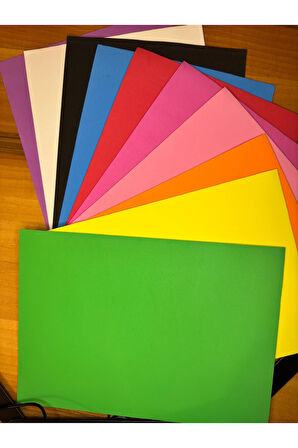 20x30 cm 10 Renk 1,8 mm Kalınlık Yapışkanlı