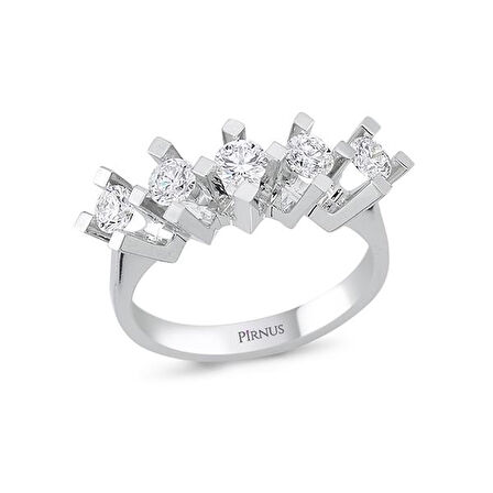 0,85 Karat Pırlanta Beştaş Yüzük