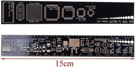 Alkatronik 15cm Pcb Cetvel Referans Cetveli Ruler Smd Komponent Elektronik