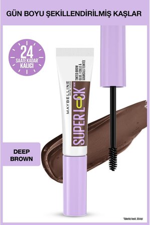 Super Lock Brow Glue Kaş Sabitleyici Maskara - Deep Brown