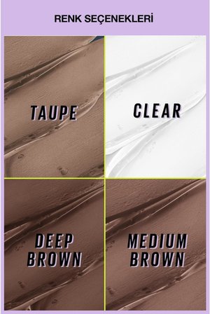 Super Lock Brow Glue Kaş Sabitleyici Maskara - Deep Brown