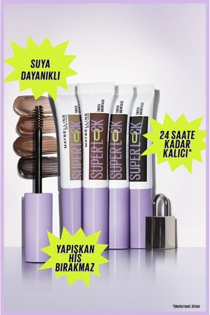 Super Lock Brow Glue Kaş Sabitleyici Maskara - Deep Brown