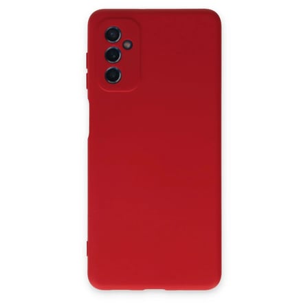 Samsung Galaxy M52 5G Kılıf Nano içi Kadife Silikon - Kırmızı
