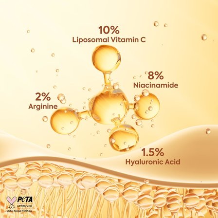 C Vitamini Serumu 30ml-liposomal Vitamin C% 10 Niacinamide% 8 Arginine% 2 Ha% 1,5