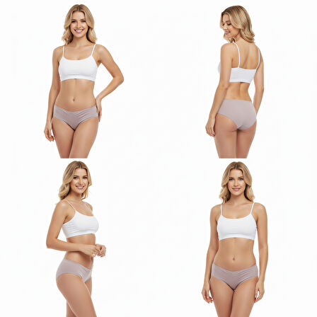 Kadın Micro Hipster Vizon Rengi Külot BB2010