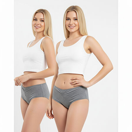 Kadın Micro Hipster Gri Melanj Rengi Külot BB2016