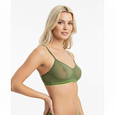 Kadın Tül Transparan Balensiz Sütyen BB2050