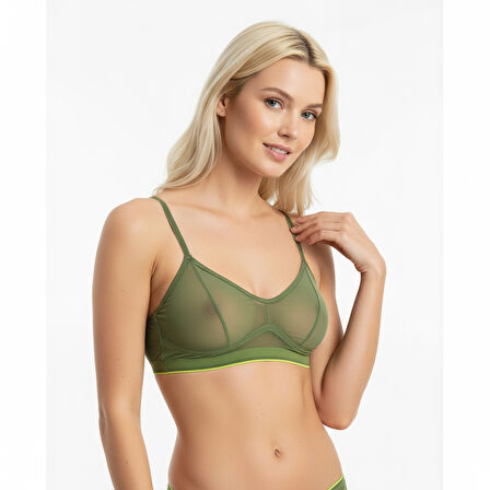 Kadın Tül Transparan Balensiz Sütyen BB2050