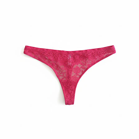 Kadın Dantelli Kırmızı String BB2093