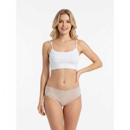 Kadın Pamuklu Süs Dantelli Külot BB2095