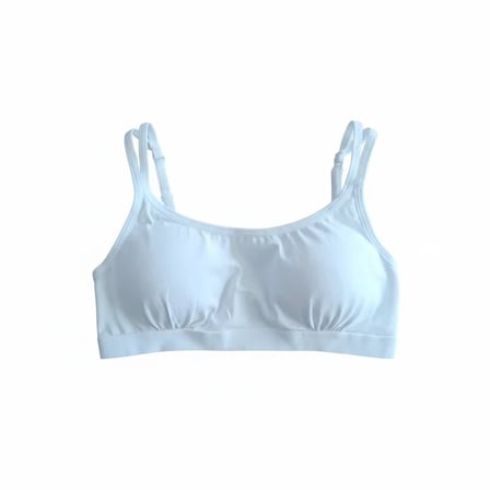 Kız Çocuk Çıkarılabilir Pedli Beyaz Renk Büstiyer BB2097