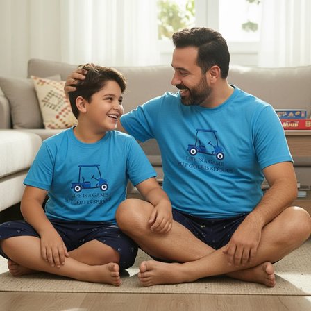 Erkek Kısa Kollu Pamuklu Şortlu Takım BB2468