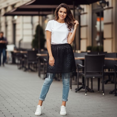 Kadin Tul Puskullu Etek Bb2470