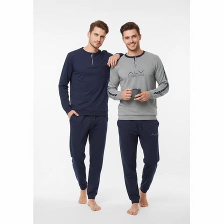 Erkek Pamuklu Bohçalık Ve Çeyizlik 2 Adet 2'li Pijama Takımı BB2477