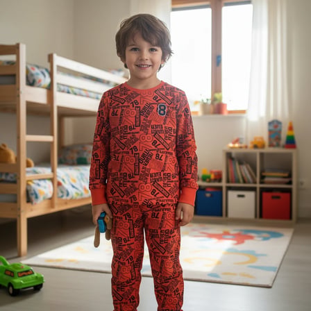 Çocuk Desenli 2'li Pijama Takımı CB1000