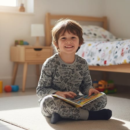 Çocuk Desenli 2'li Pijama Takımı CB1000