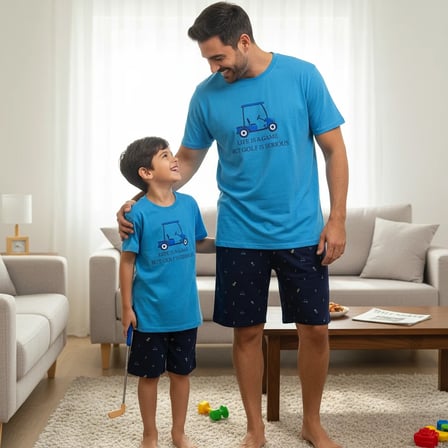 Baba Oğul Pijama Takımı - Ürünler Ayrı Ayrı Satılır, Kombin İçin Ayrı Ayrı Sırayla Sepete Ekleyiniz BB2501
