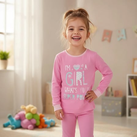 Çocuk Gril Baskılı 2'li Takım CB1016